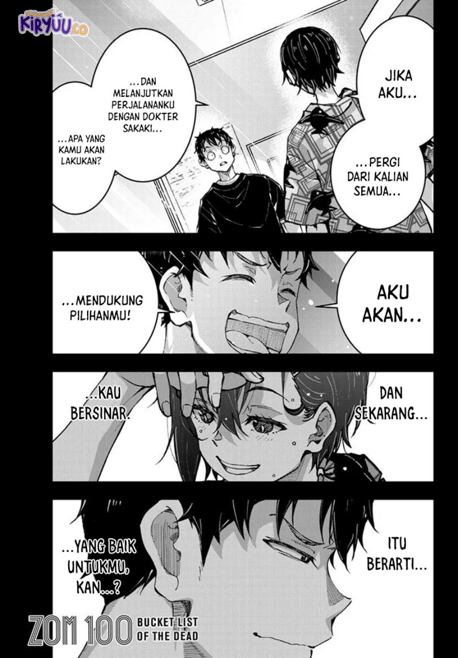 Zombie 100 ~Zombie ni Naru Made ni Shitai 100 no Koto~ Chapter 57 Bahasa Indonesia